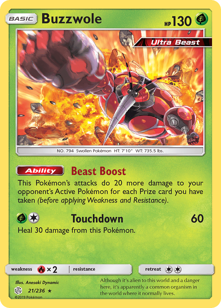 Buzzwole Pokémon card