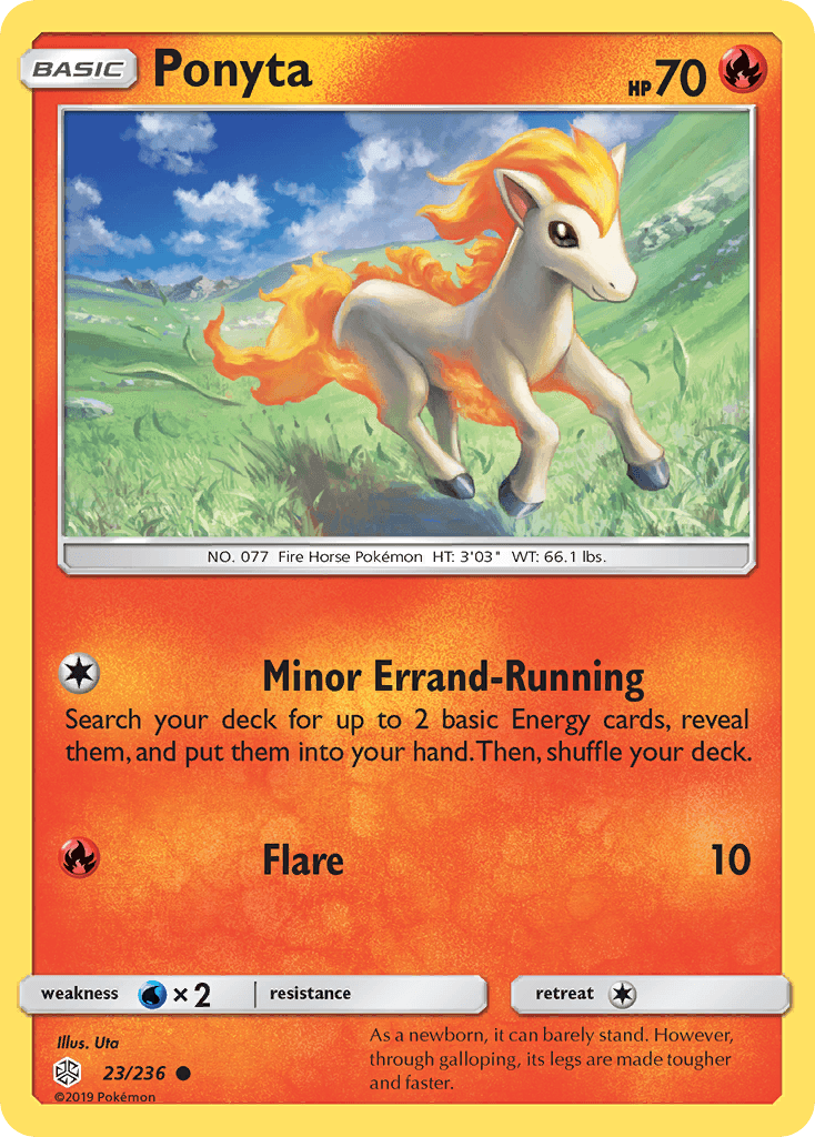 Ponyta Pokémon card