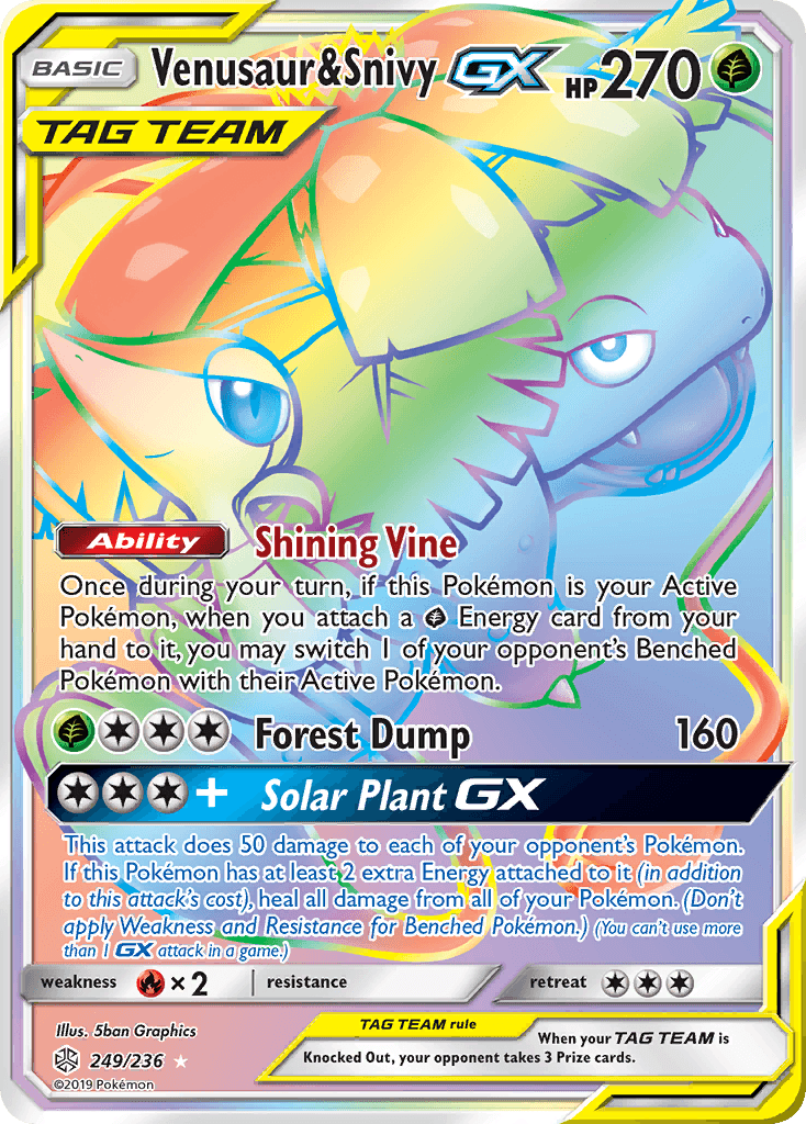 Venusaur & Snivy-GX from Cosmic Eclipse