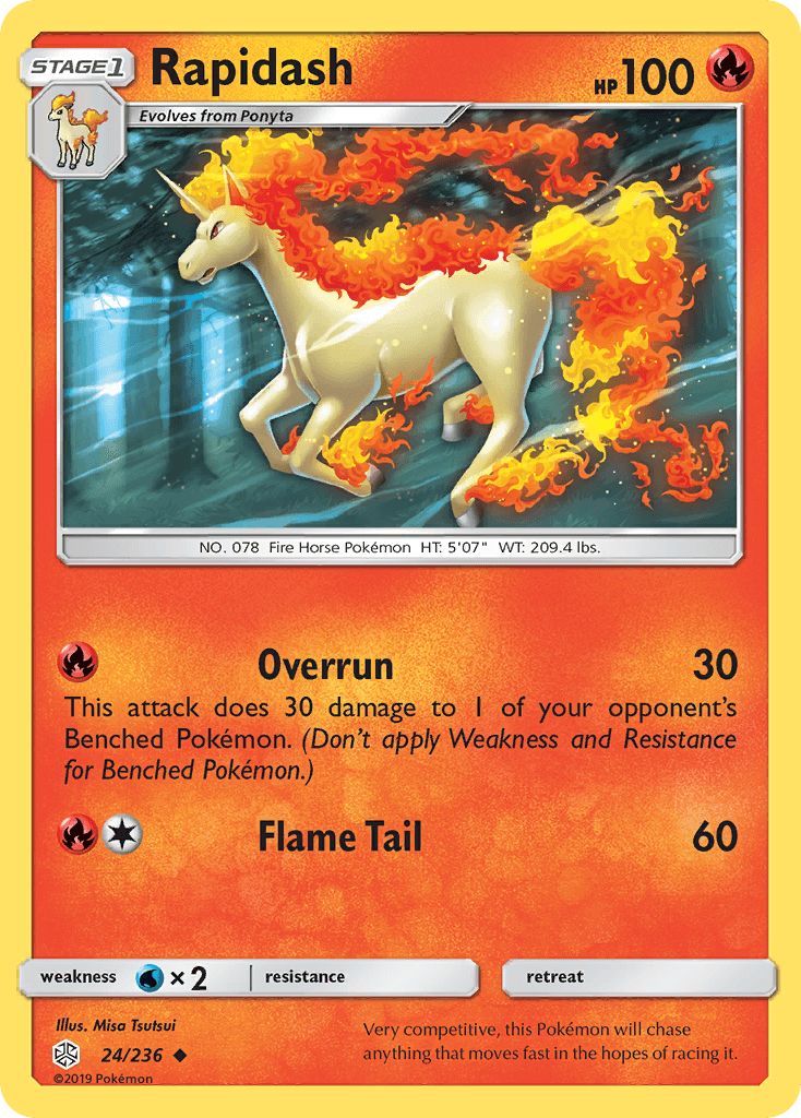 Rapidash Pokémon card