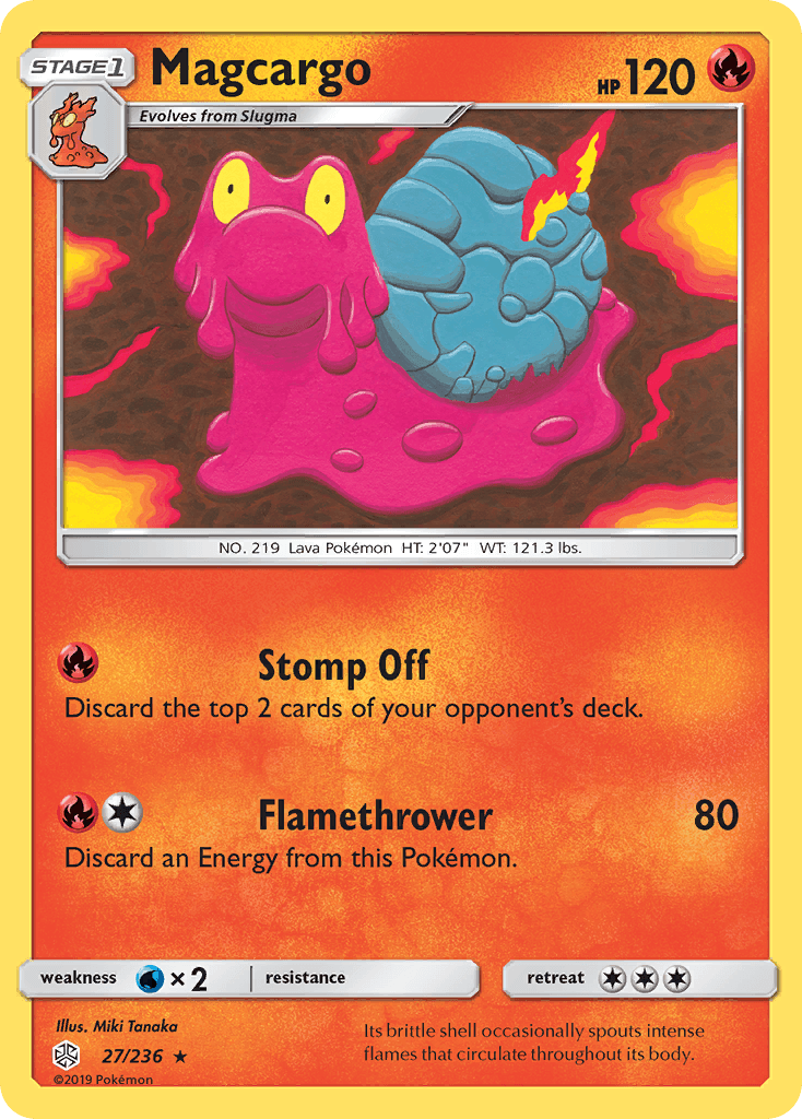 Magcargo Pokémon card