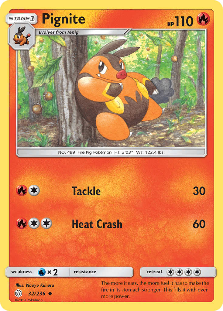 Pignite Pokémon card