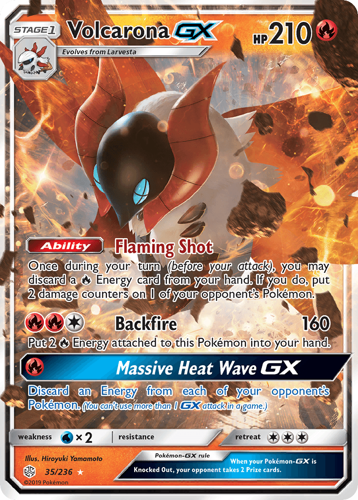 Volcarona-GX Pokémon card
