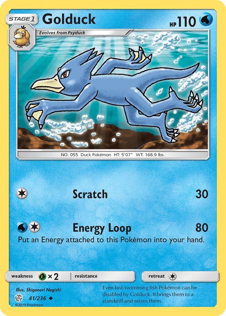 Golduck Pokémon card