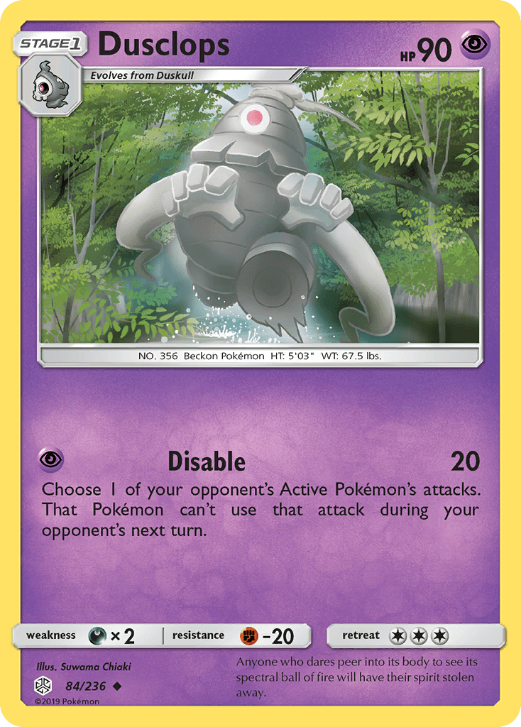 Dusclops Pokémon card