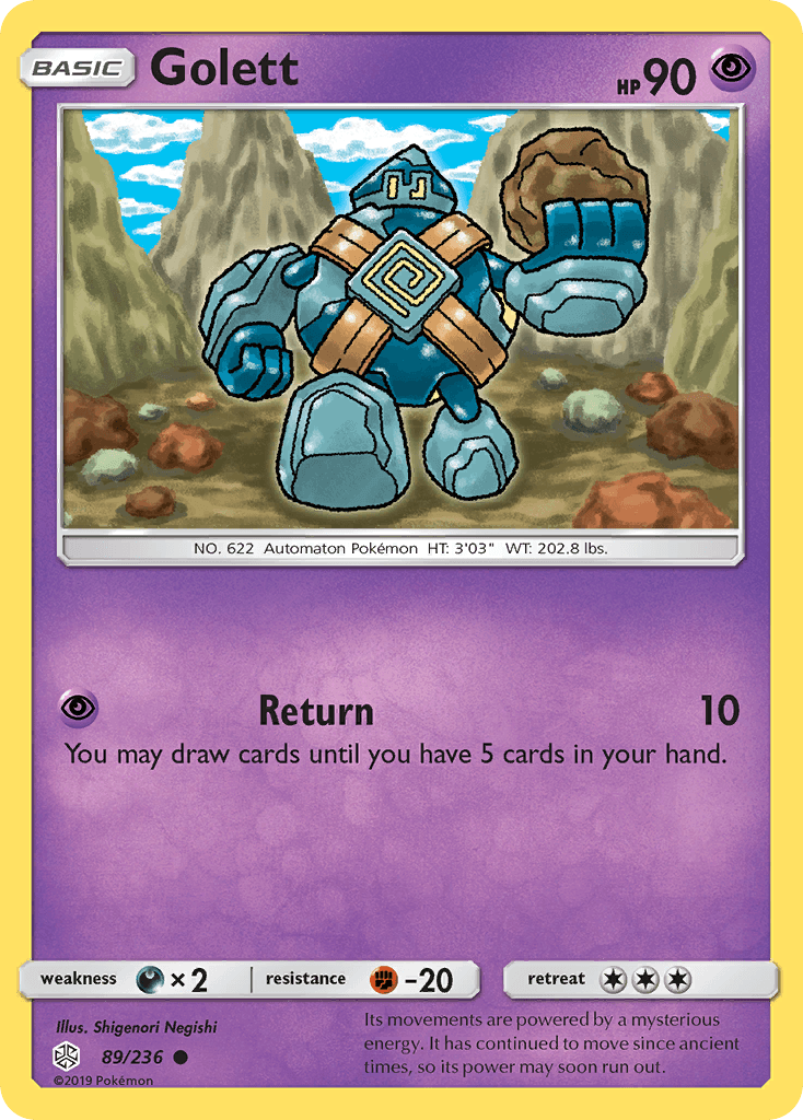 Golett Pokémon card