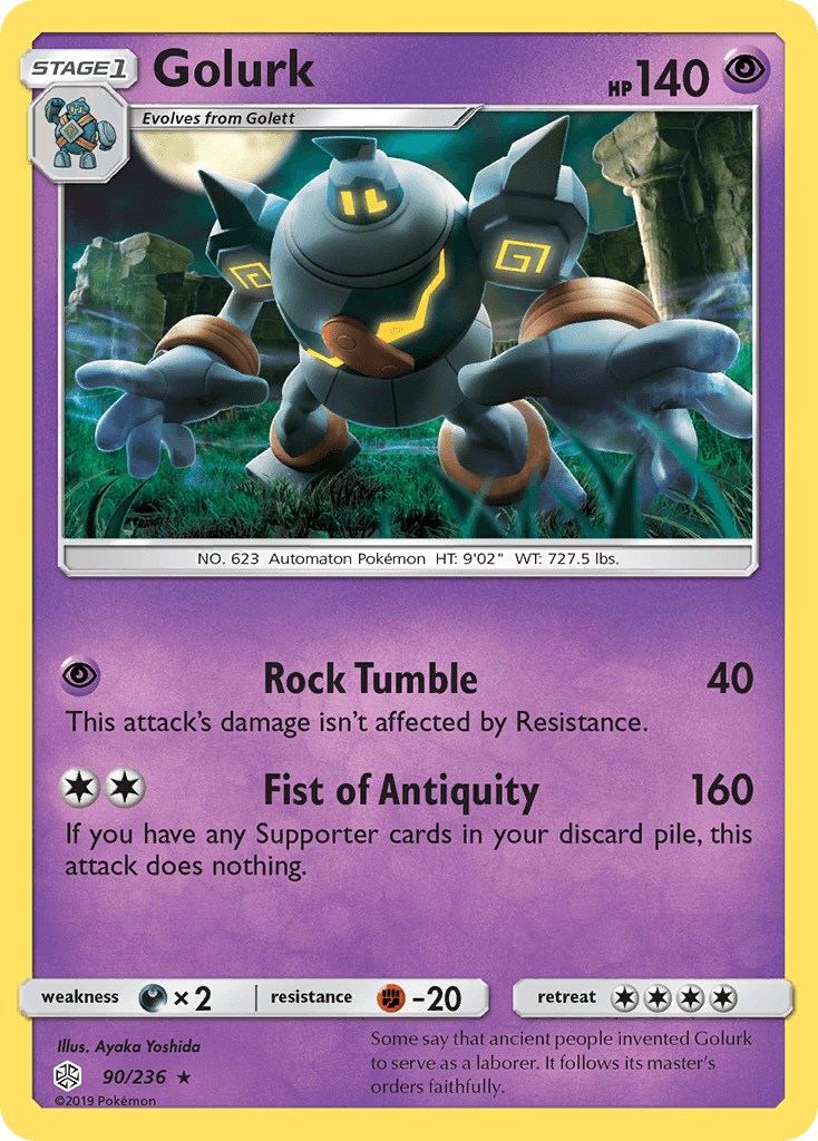 Golurk Pokémon card