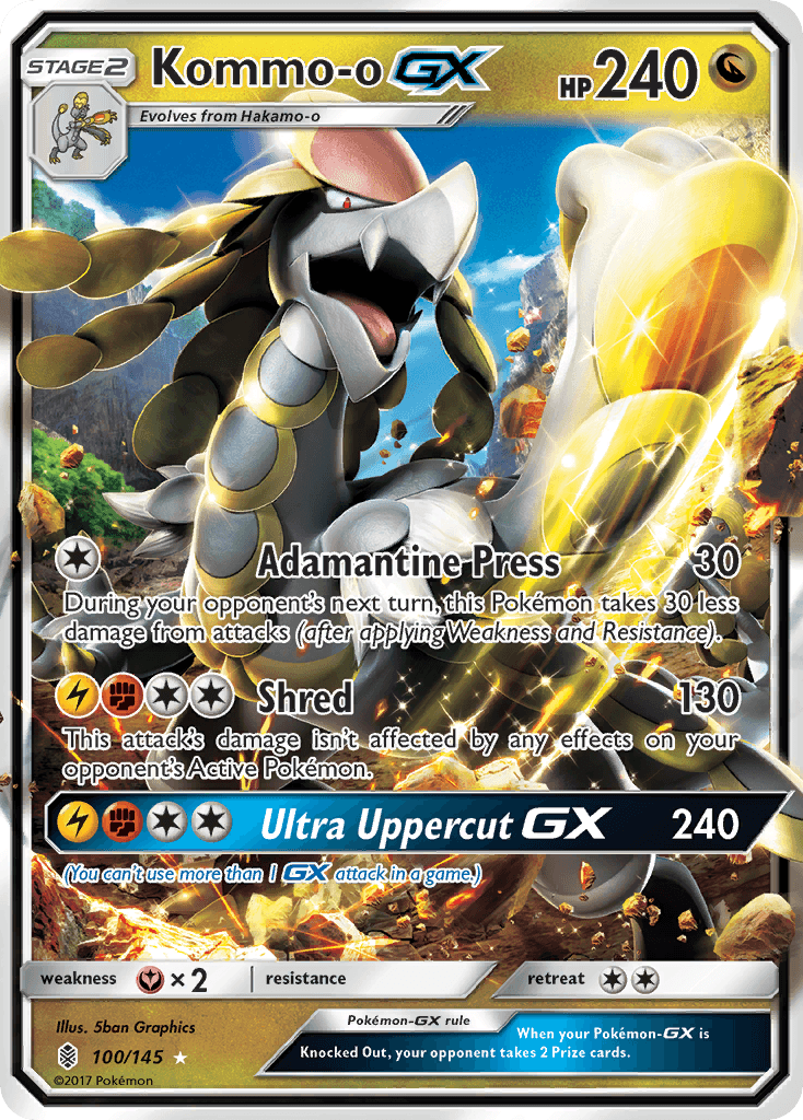 Kommo-o-GX Pokémon card