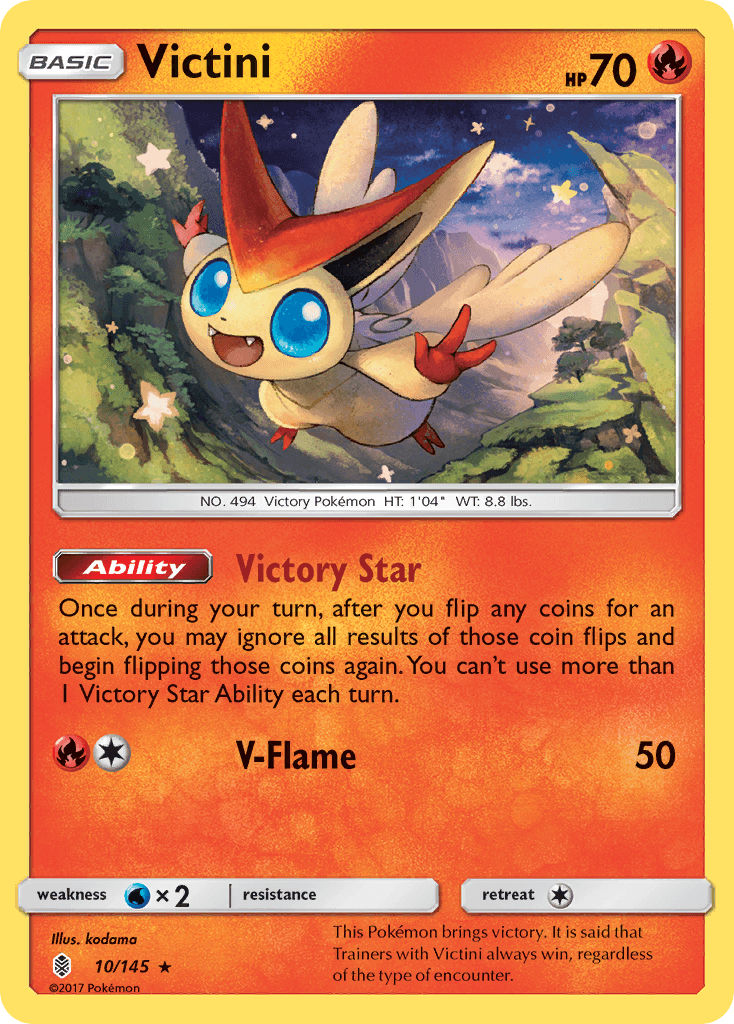 Victini Pokémon card