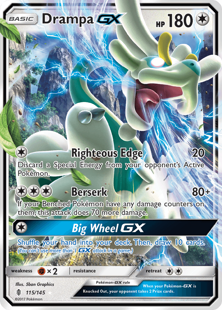 Drampa-GX Pokémon card