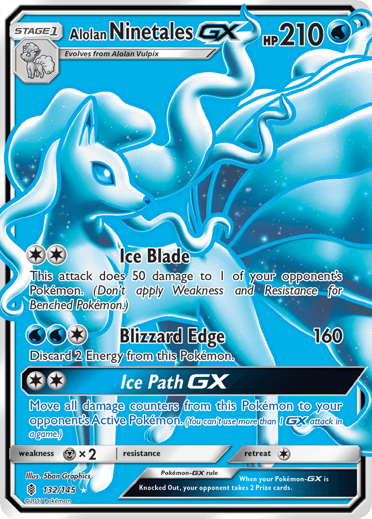 Alolan Ninetales-GX Pokémon card