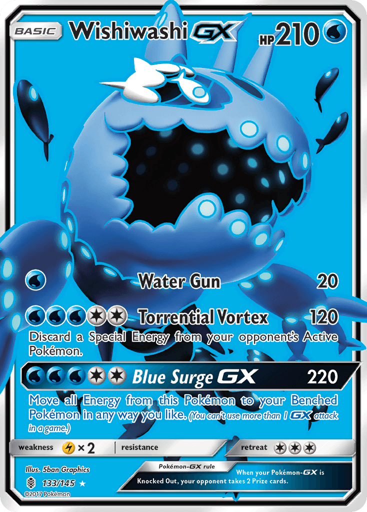 Wishiwashi-GX Pokémon card