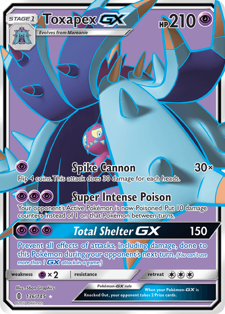 Toxapex-GX Pokémon card