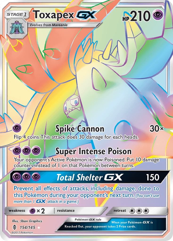 Toxapex-GX Pokémon card