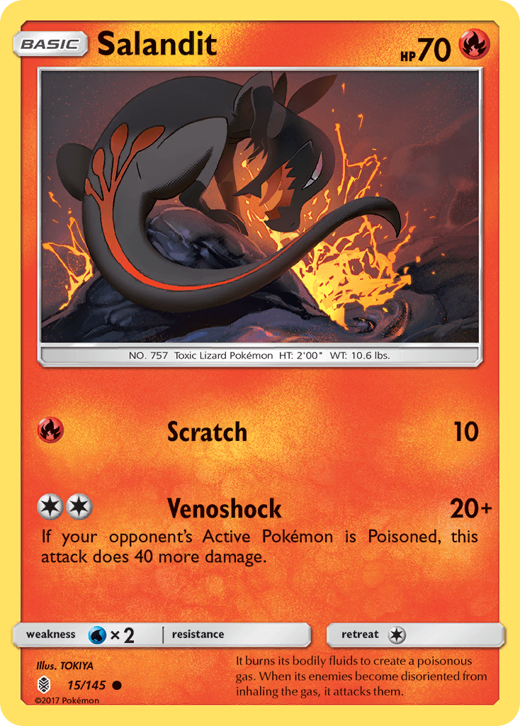 Salandit Pokémon card
