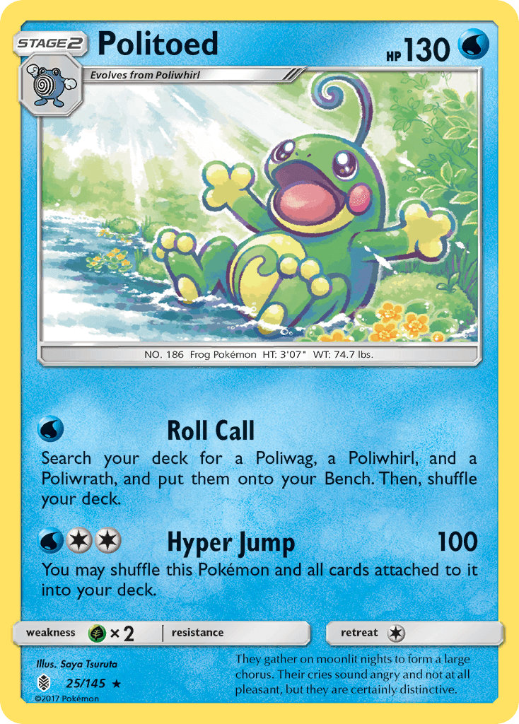 Politoed Pokémon card