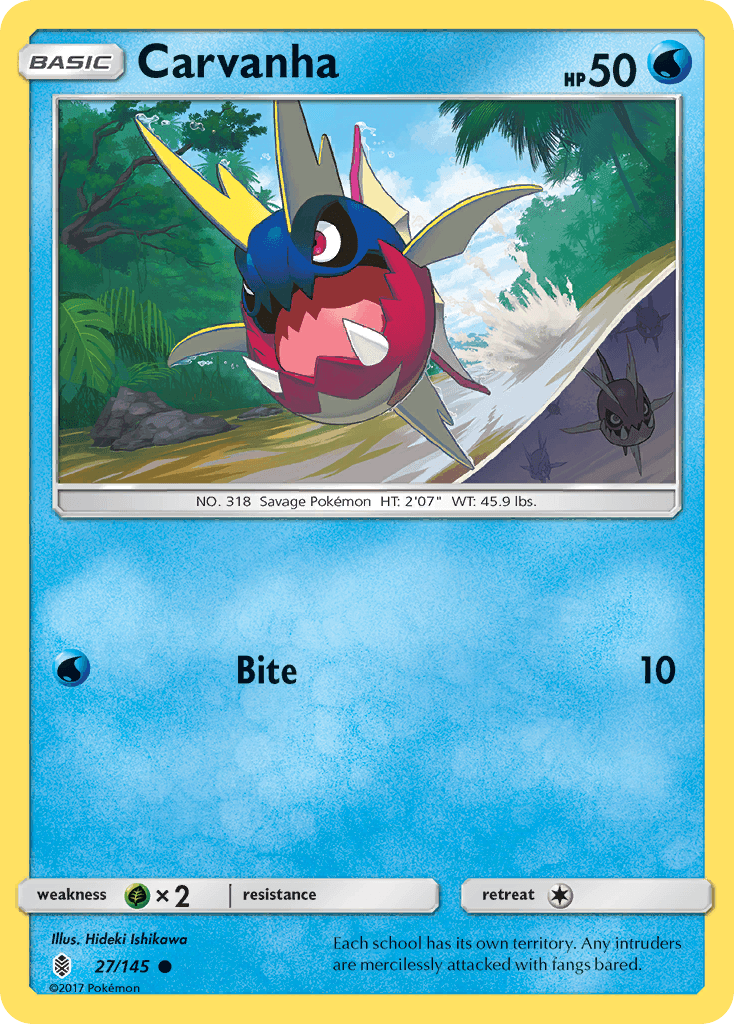 Carvanha Pokémon card