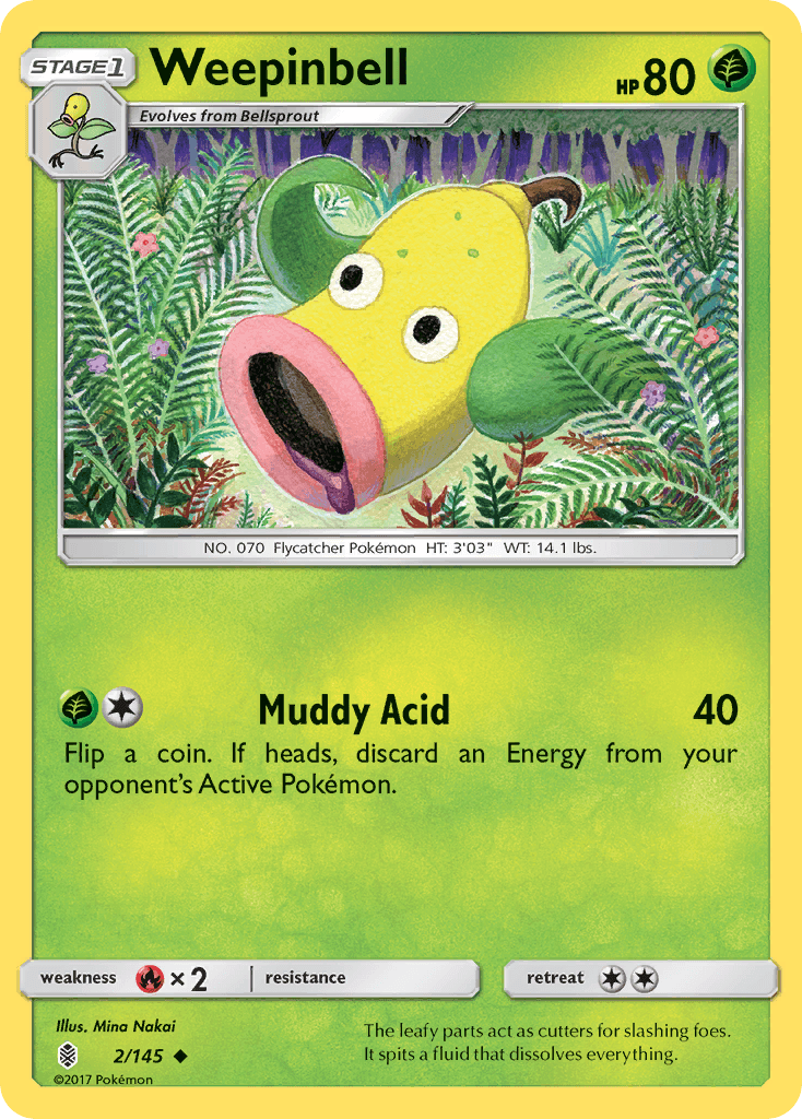 Weepinbell Pokémon card