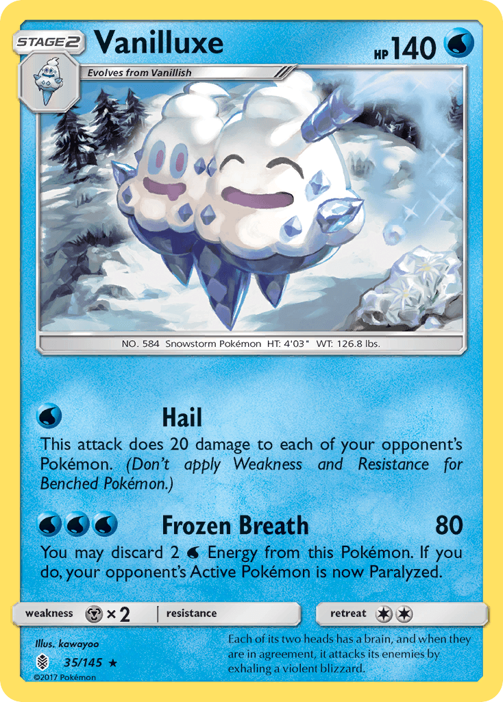 Vanilluxe Pokémon card