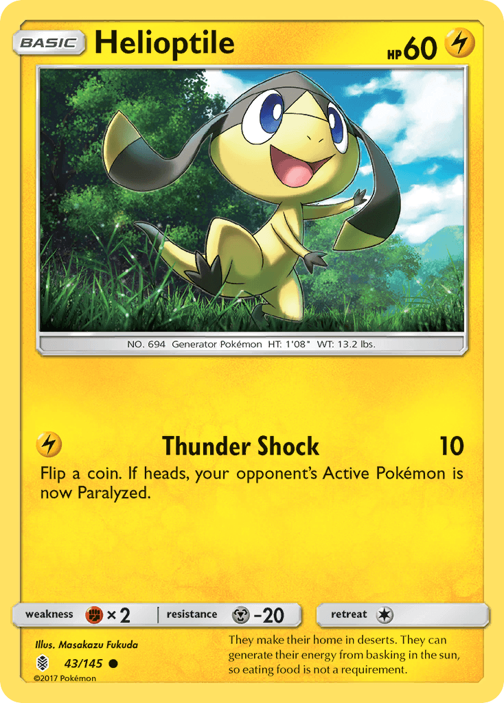 Helioptile Pokémon card