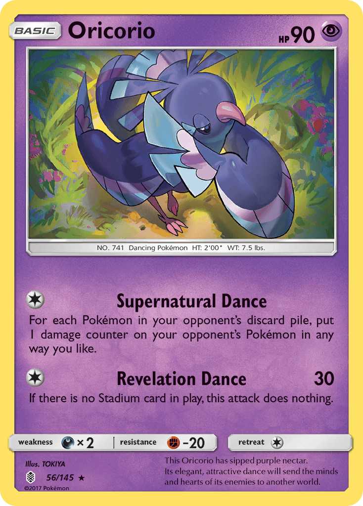 Oricorio Pokémon card