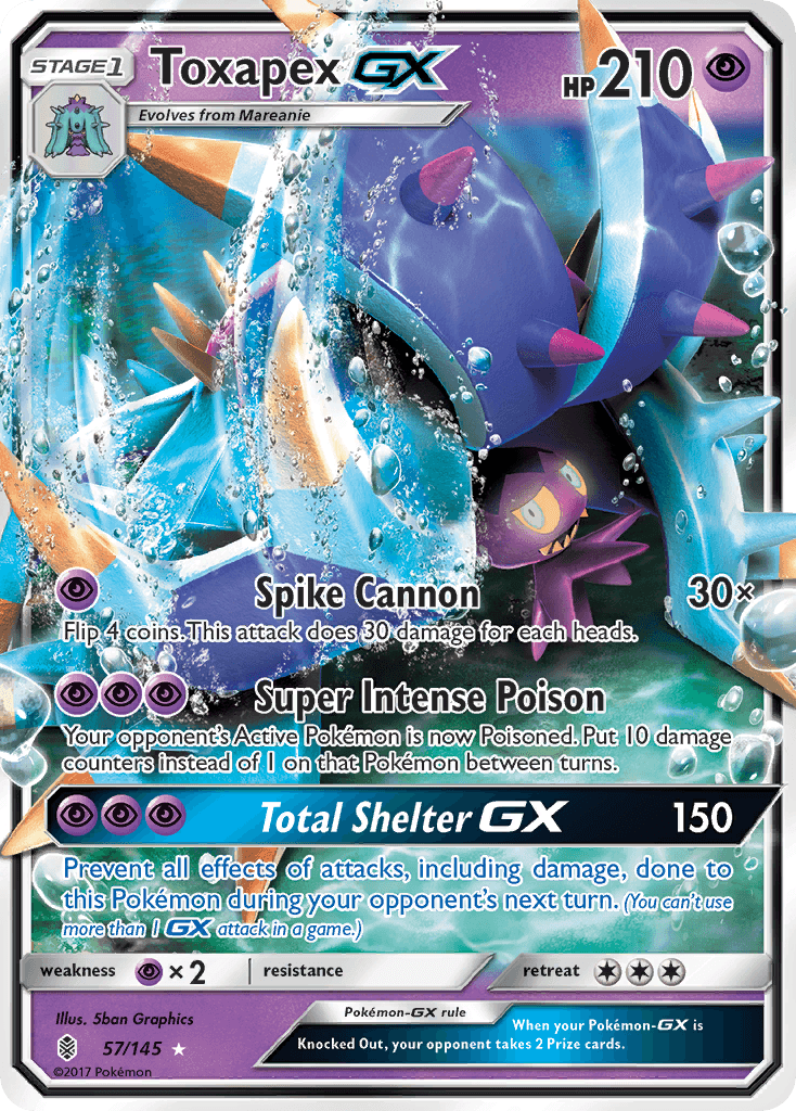 Toxapex-GX Pokémon card