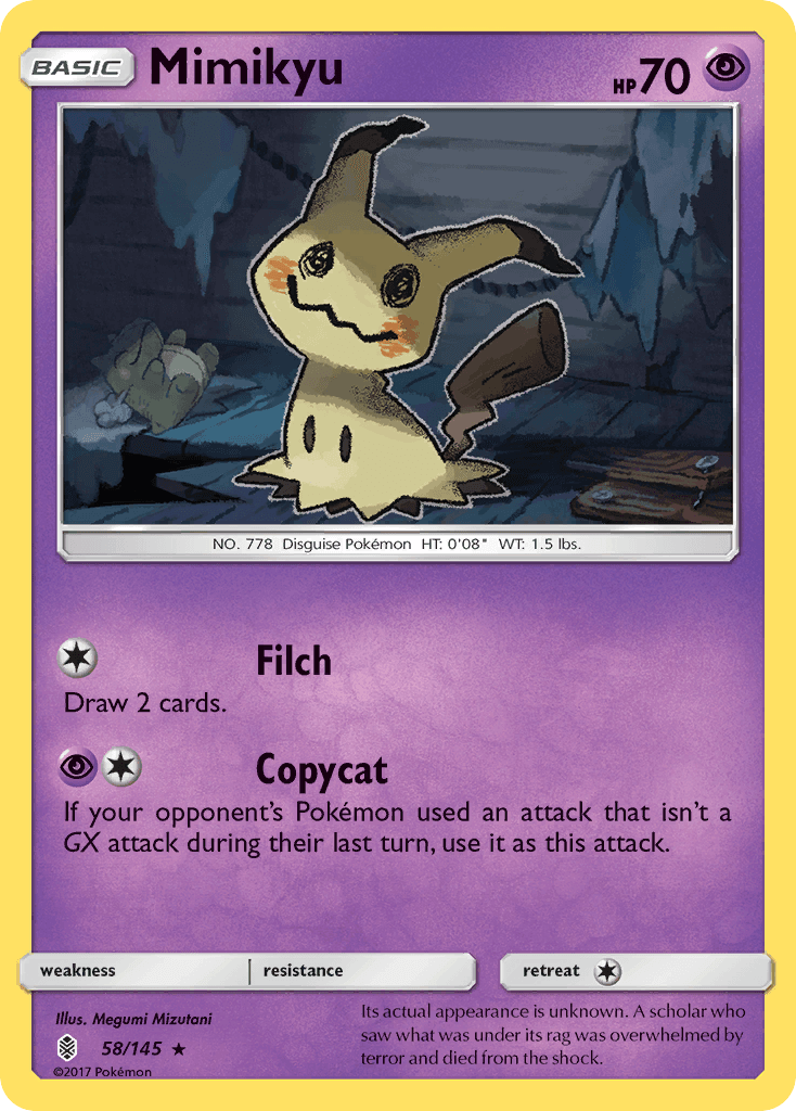 Mimikyu Pokémon card