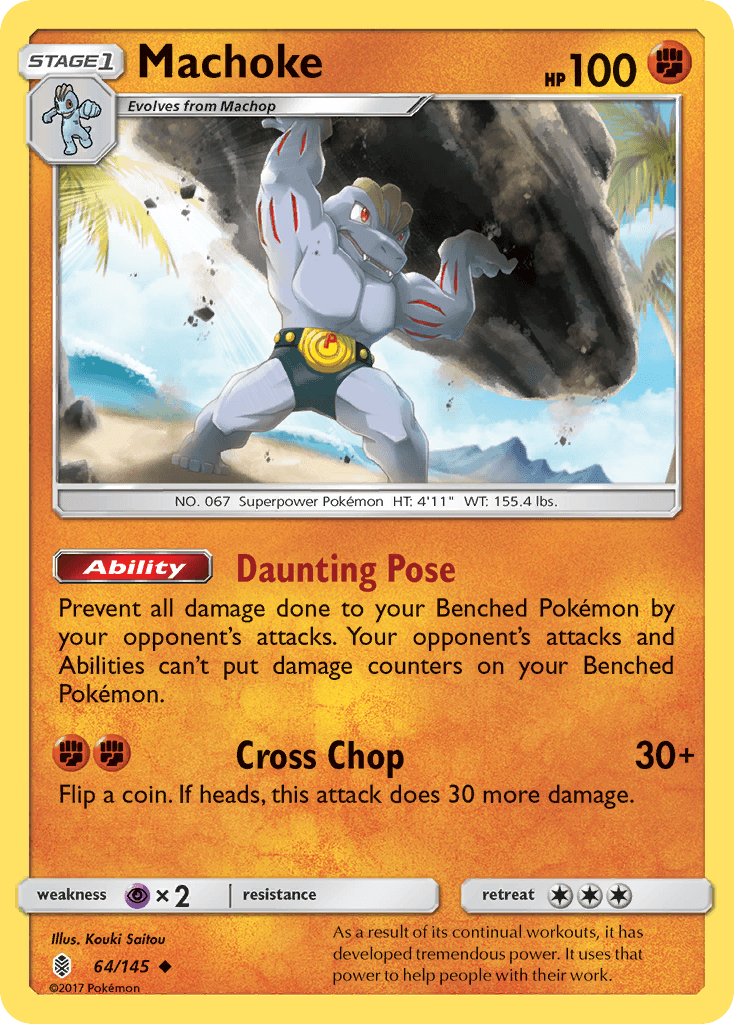 Machoke Pokémon card