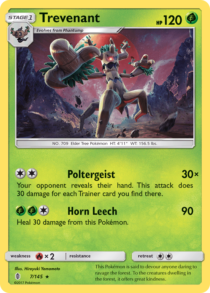 Trevenant Pokémon card