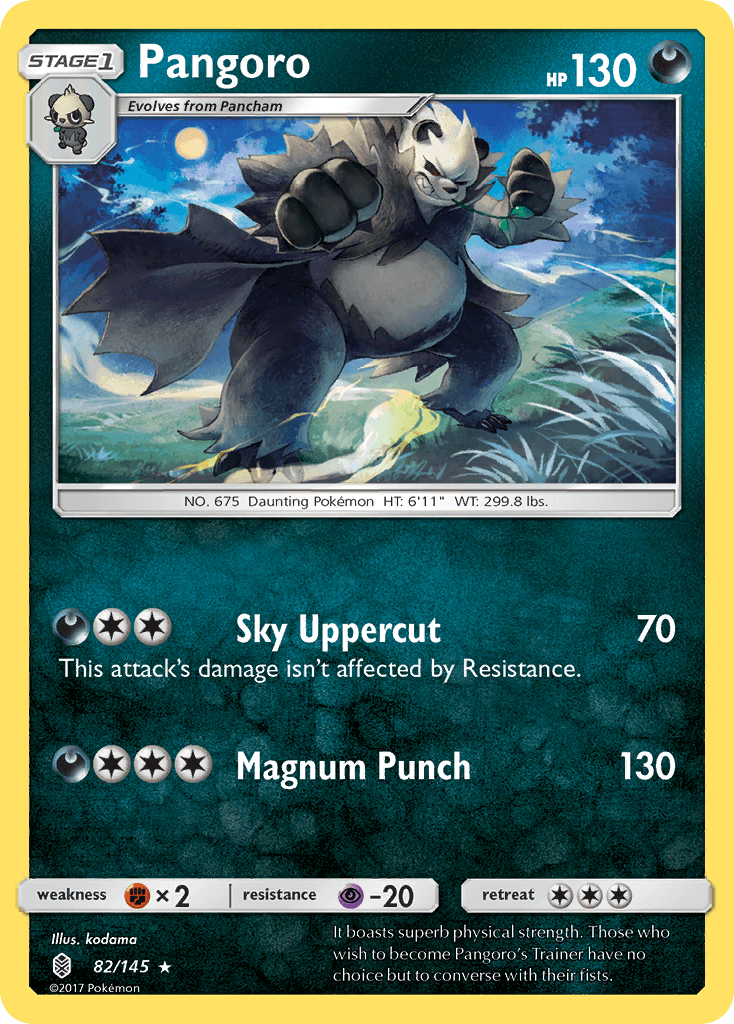 Pangoro Pokémon card