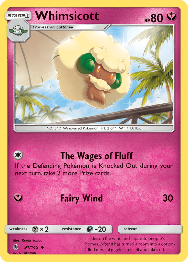 Whimsicott Pokémon card