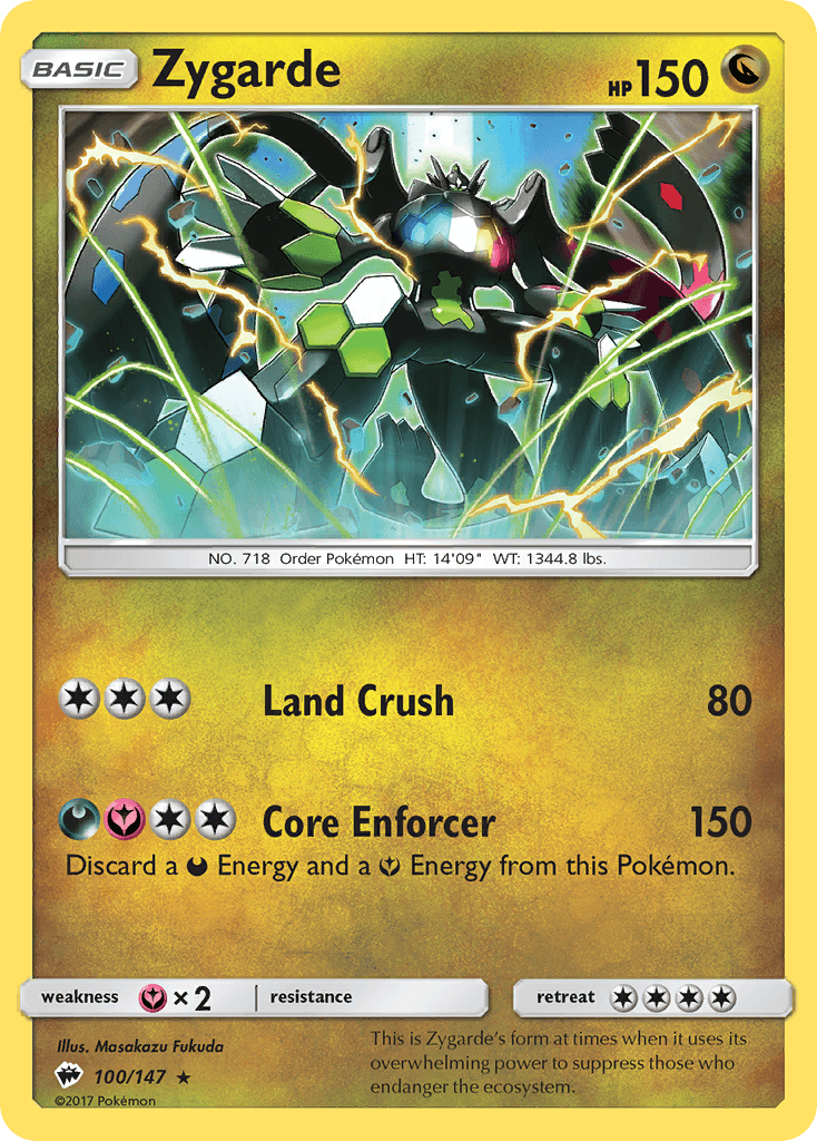 Zygarde Pokémon card