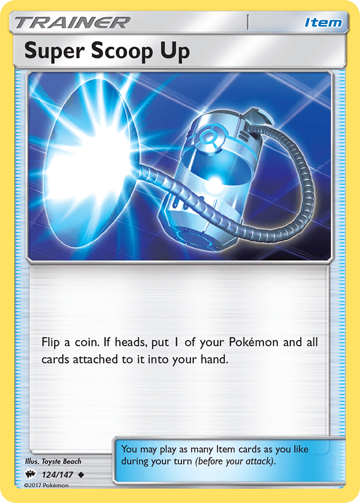 Super Scoop Up Pokémon card