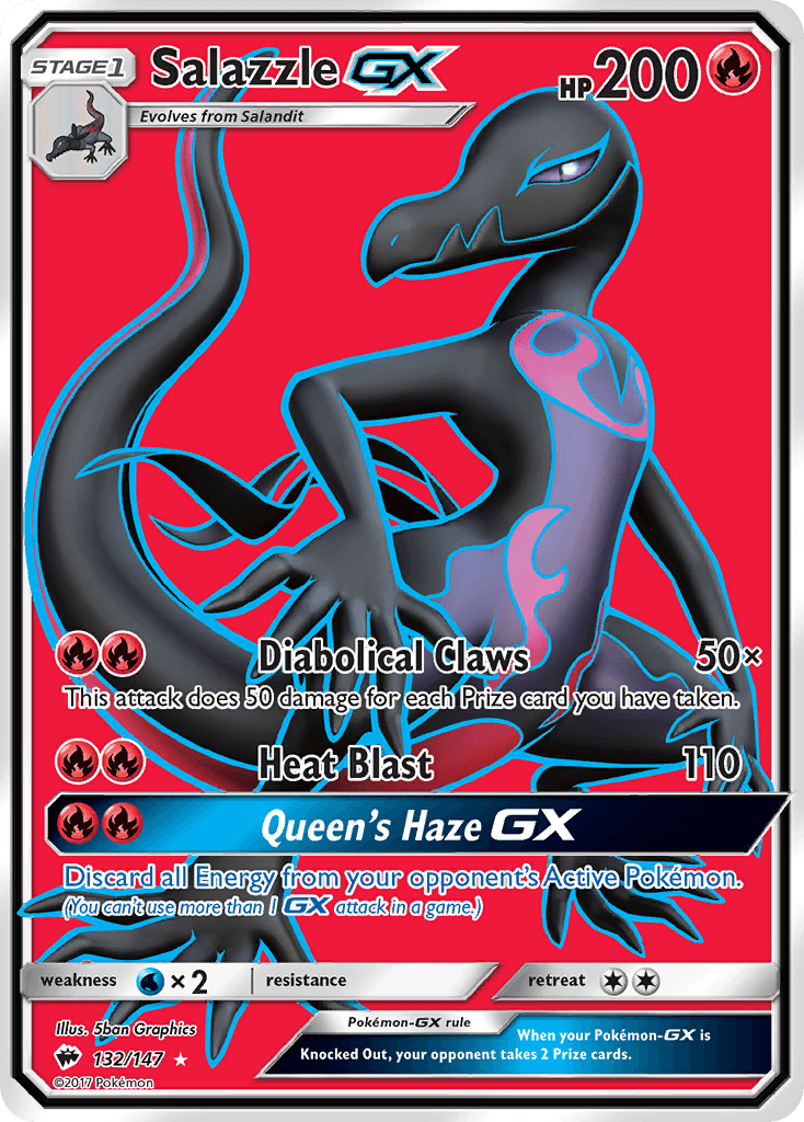 Salazzle-GX Pokémon card