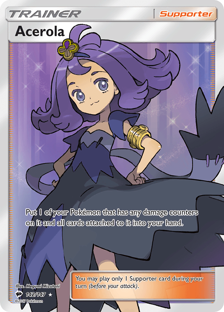 Acerola Pokémon card