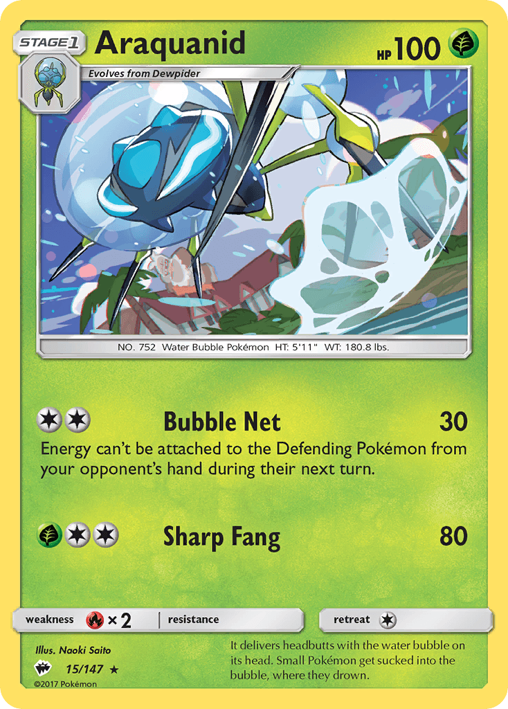 Araquanid Pokémon card