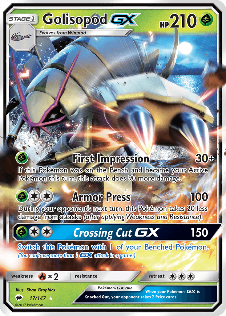 Golisopod-GX Pokémon card