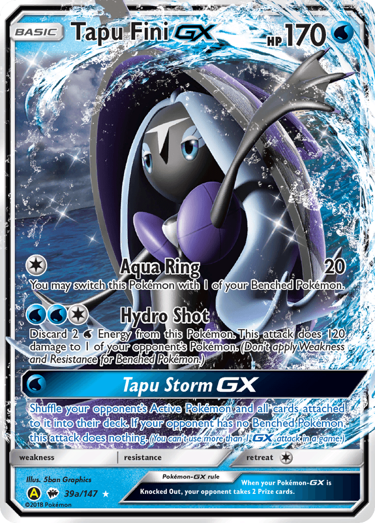 Tapu Fini-GX Pokémon card