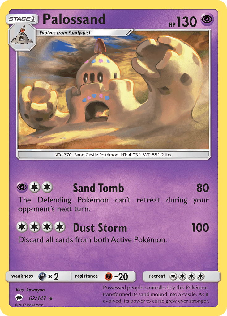 Palossand Pokémon card