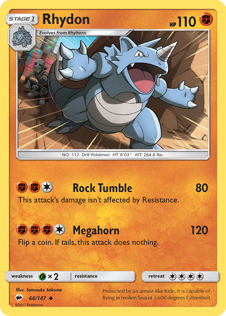Rhydon Pokémon card