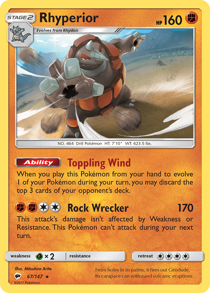 Rhyperior Pokémon card