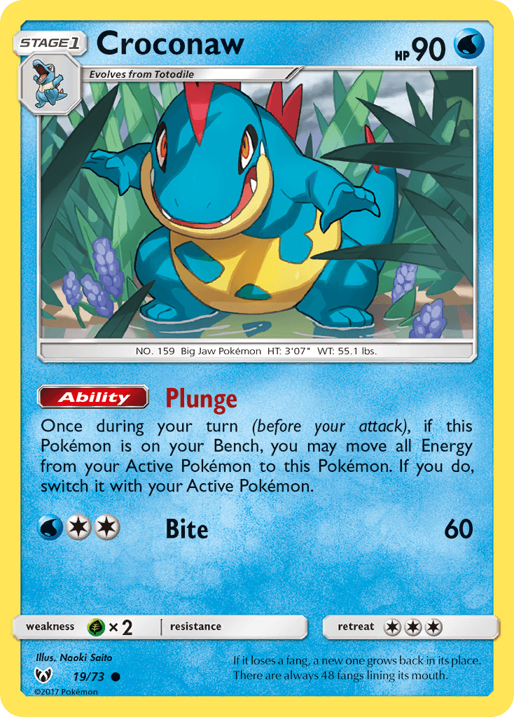 Croconaw Pokémon card