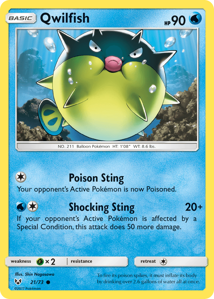 Qwilfish Pokémon card
