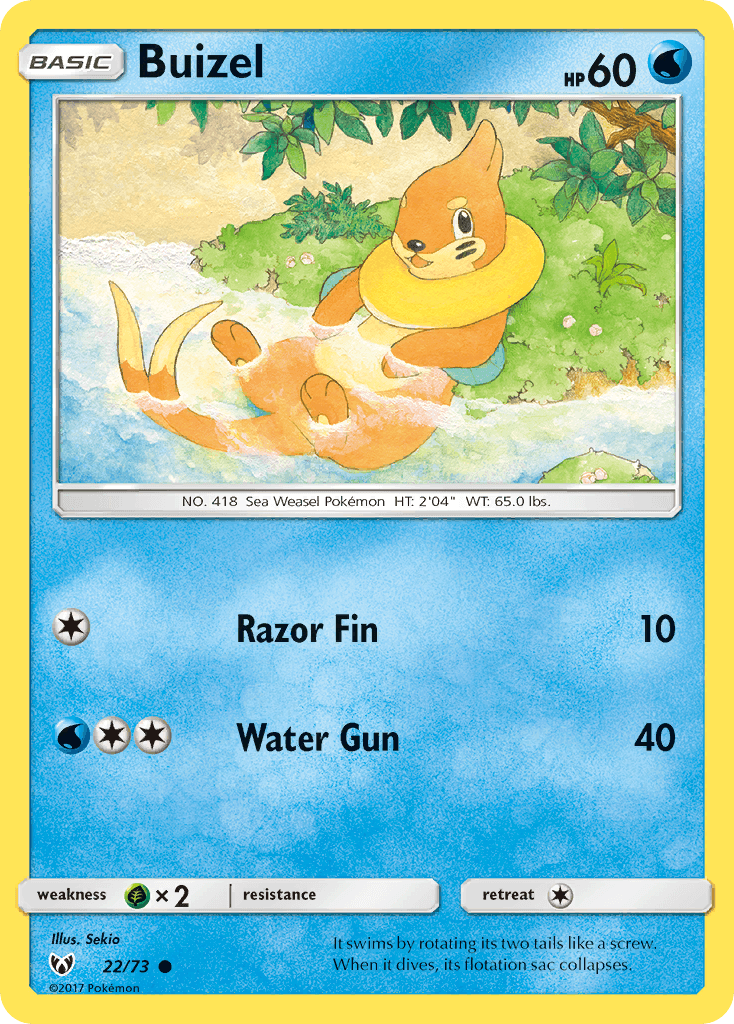 Buizel Pokémon card