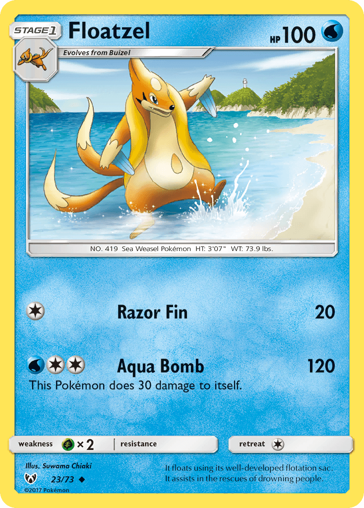 Floatzel Pokémon card