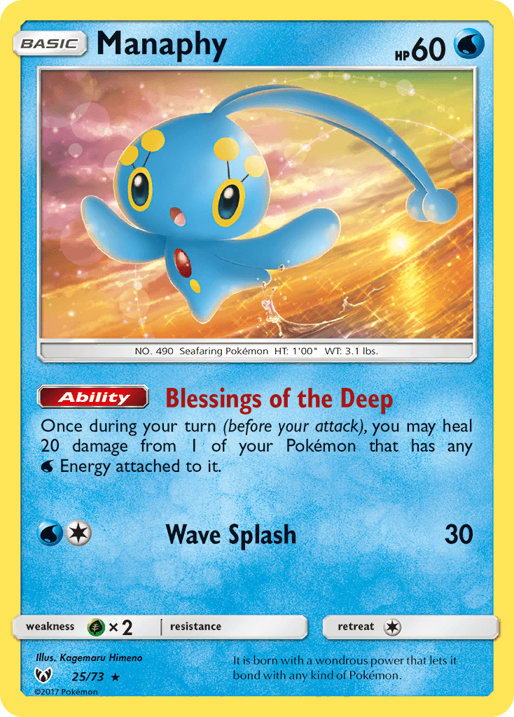 Manaphy Pokémon card