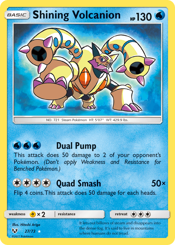 Shining Volcanion — Rare Shining