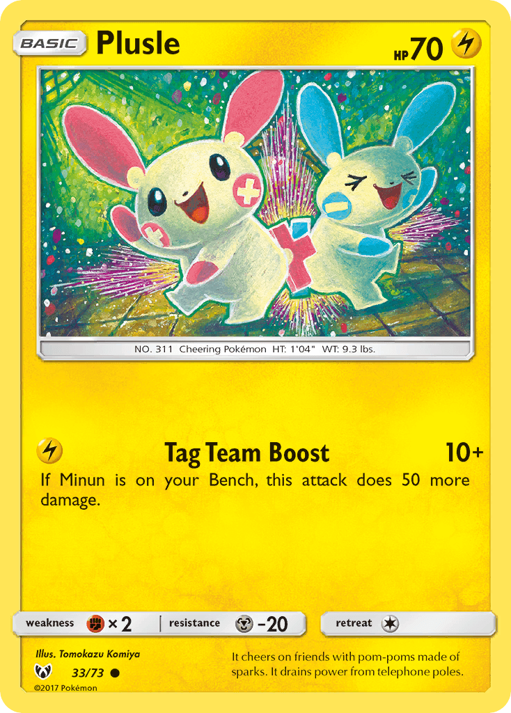 Plusle Pokémon card