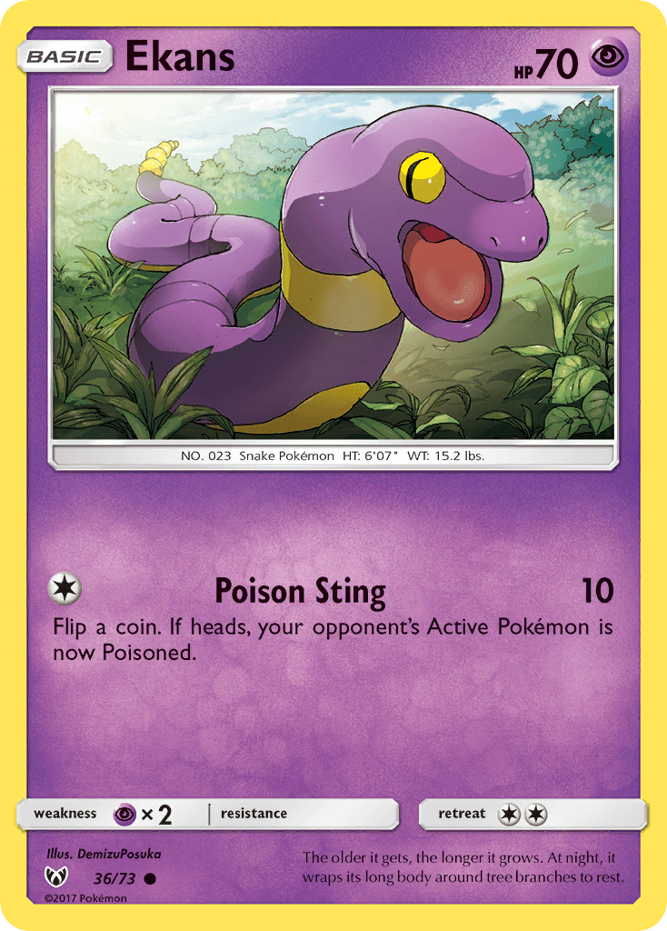 Ekans Pokémon card
