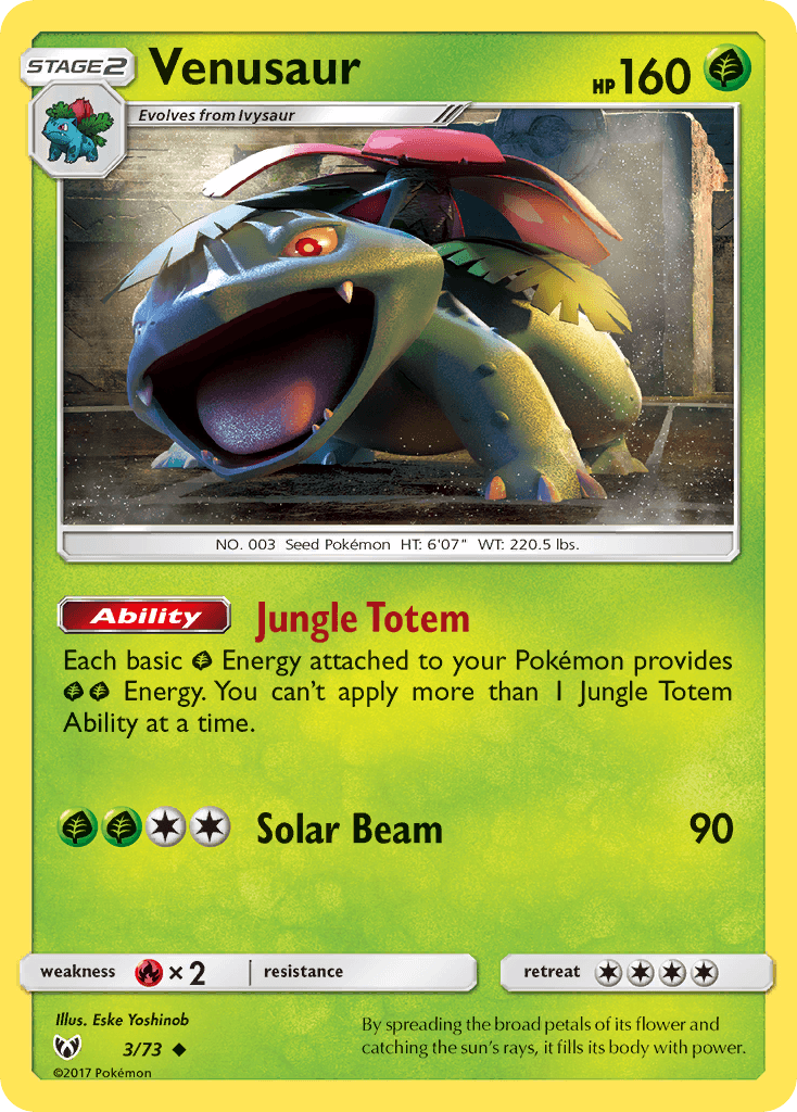 Venusaur from Shining Legends
